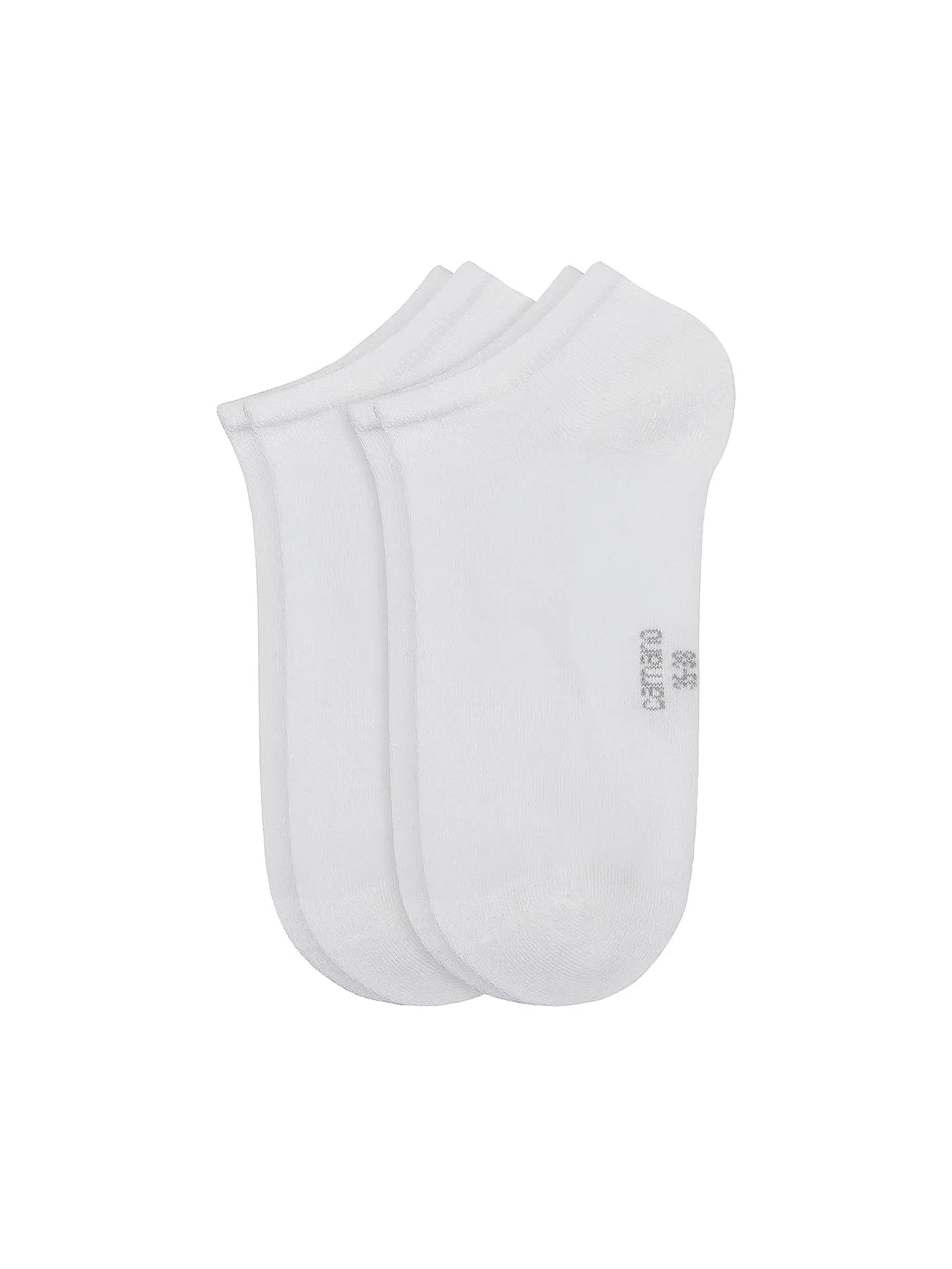 CAMANO | Sneakersocken Silky 2er Pkg. stone melange | weiss